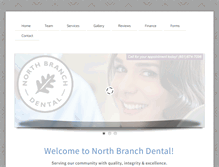 Tablet Screenshot of northbranchdental.com
